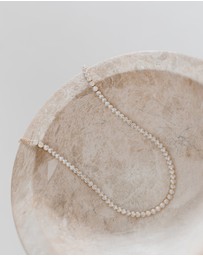 The White Collection - Tiffany - Modern Gold Bridal Necklace
