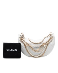 Pre-Loved by Azura Reborn - Pre-Loved Quilted Lambskin All About Chains Hobo