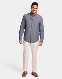 Brooksfield - Plain Linen Casual Shirt