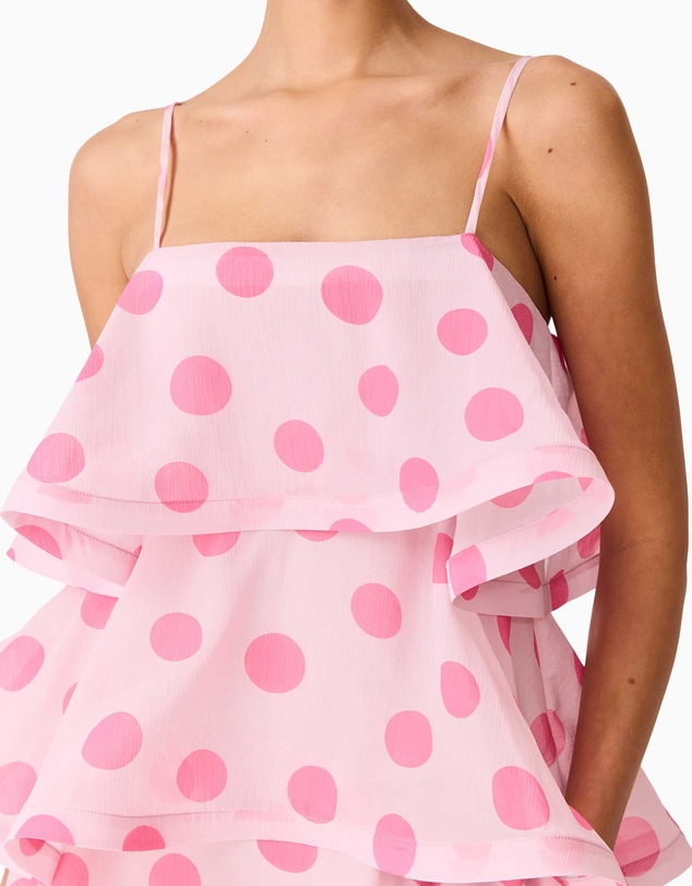Elliatt - Sola Polkadot Tiered Maxi Dress