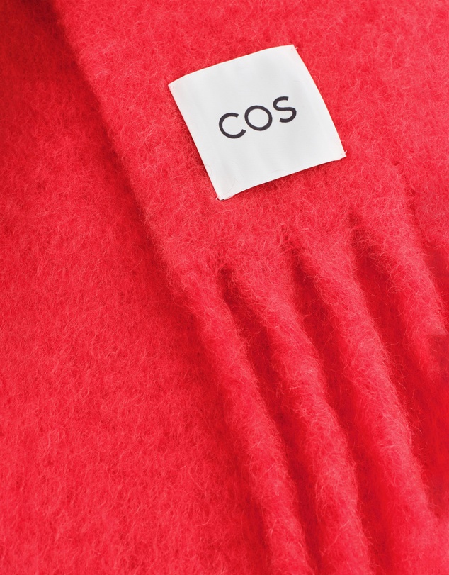 COS - Fringed Brushed-Mohair Scarf