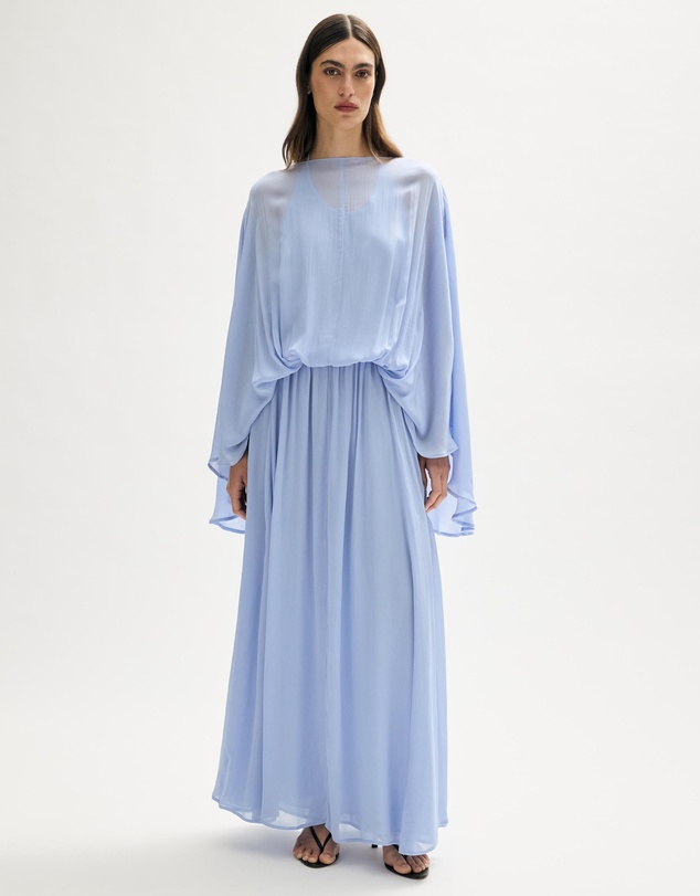 Minima Esenciales - Iva Draped Maxi Dress with Removable Lining