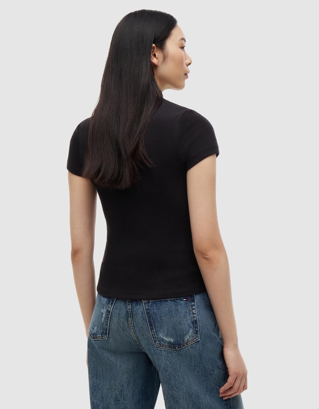 Tommy Jeans - Slim Script Rib SS Tee