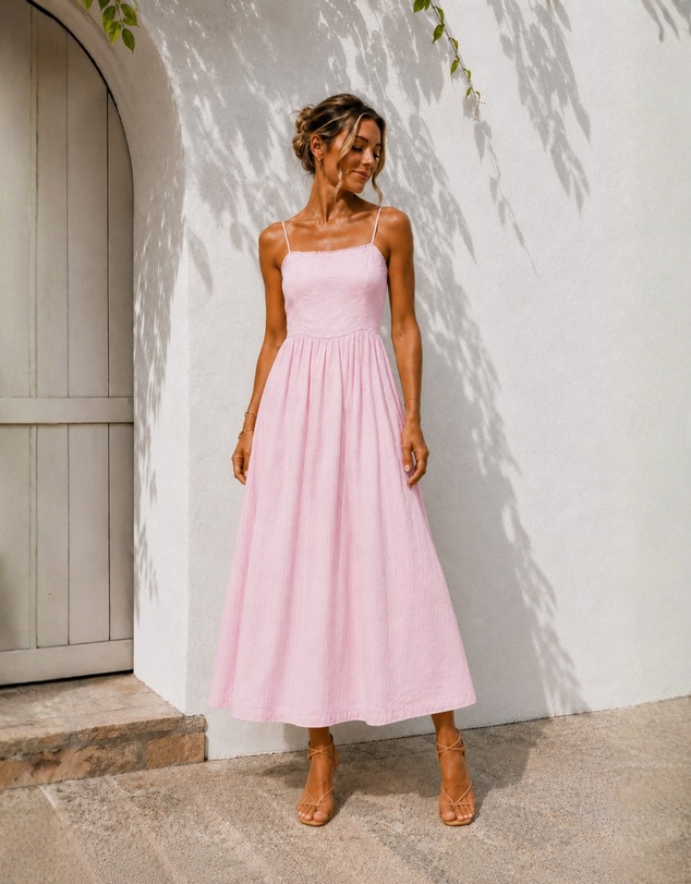 Esther & Co - Janiella Dress - Pastel Pink