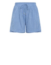 City Chic - Plus size Maia Stripe Cotton Short - indigo
