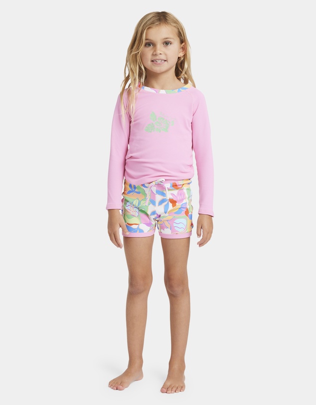 Billabong - Girls 0 to 5 Sun Shift Rash Vest Set