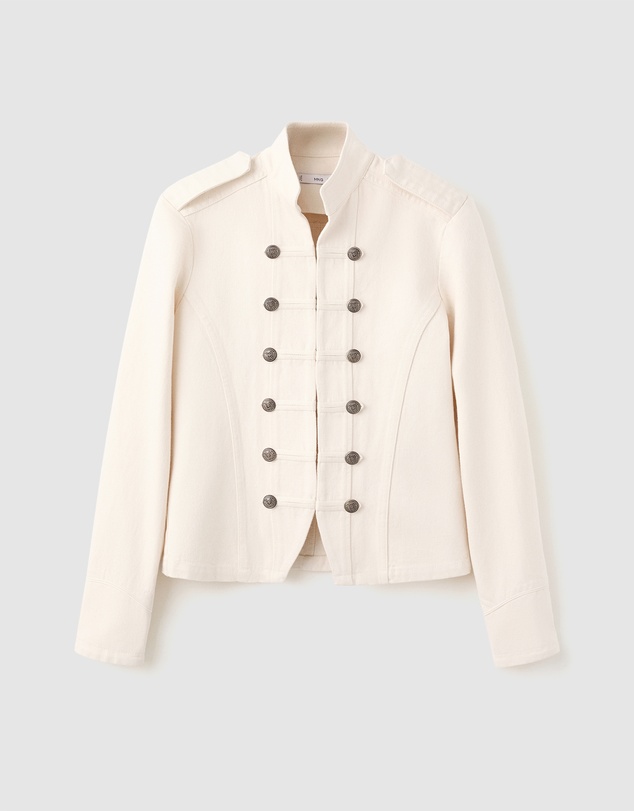 M.N.G - Fitted Jacket with Band Collar