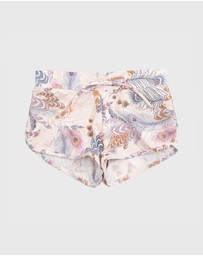 Aqua Blu Kids - Plumeria Lycra Boardshorts - Kids