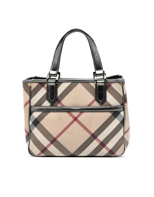 Pre-Loved by Azura Reborn - Pre-Loved Supernova Check Coated Canvas Tote