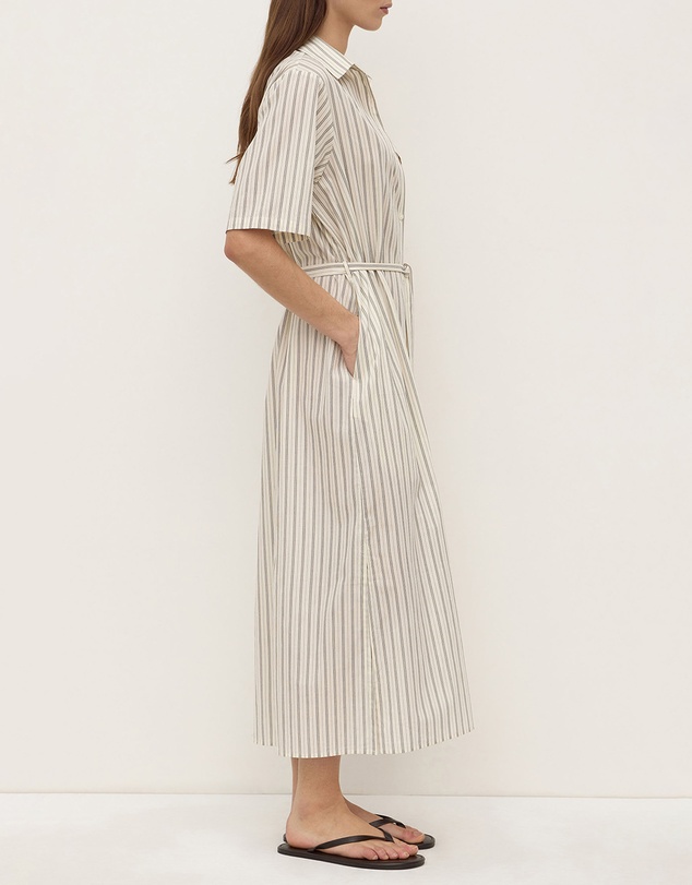 Assembly Label - Ria Stripe Midi Shirt Dress