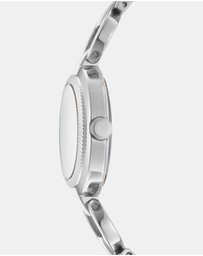 DKNY - Open Link Silver 28mm Pink Womens Watch