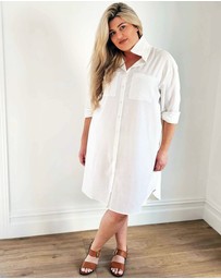 Hope & Harvest - Boyfriend Shirt Dress