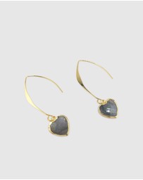 Miz Casa and Co - Hazel Heart Hook Earrings