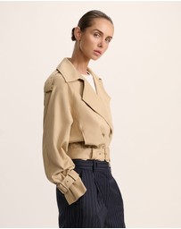 SABA - Lana Cropped Cotton Trench