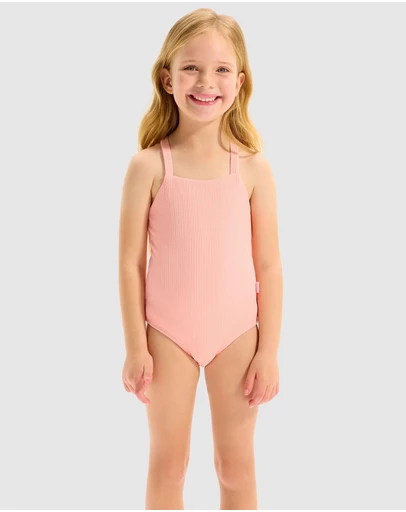 Seafolly - Textured Gathered One Piece - Kids