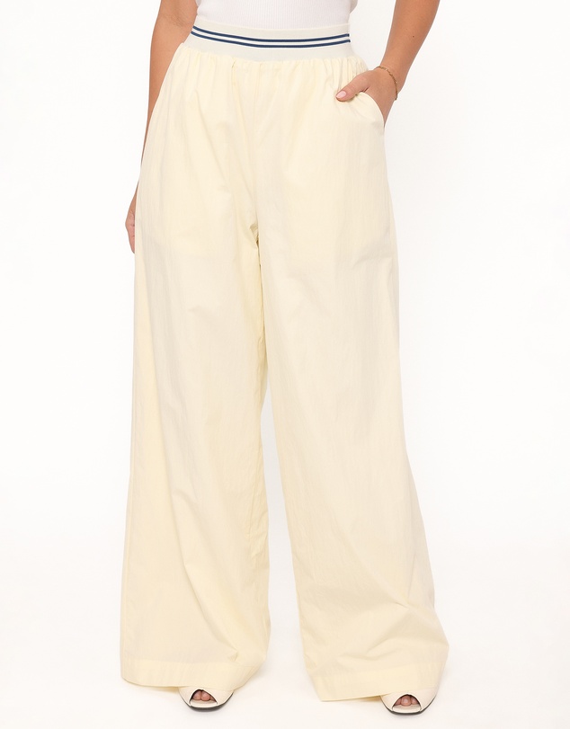 Petal & Pup - Adam Wide Leg Pant - Pale Yellow