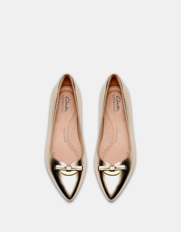 Clarks - Natalyn Trim Gold Metallic