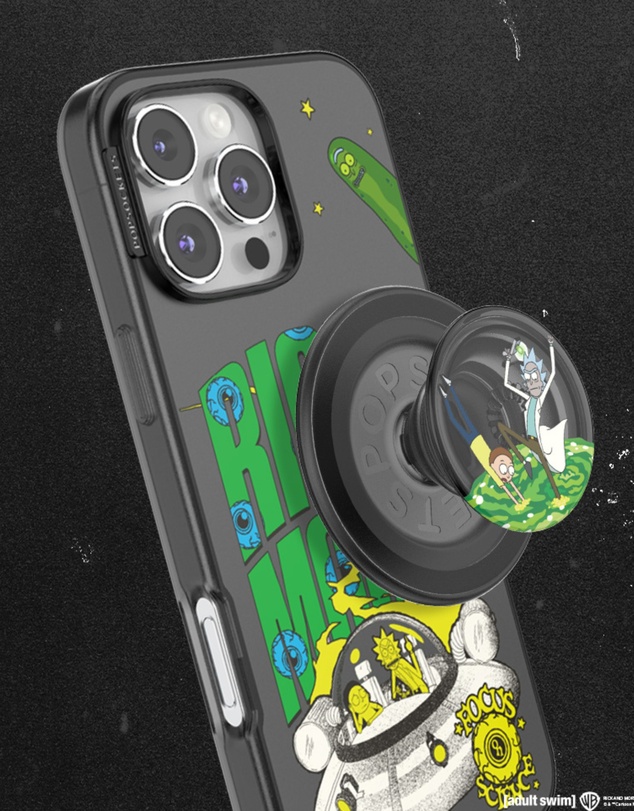 PopSockets - Rick and Morty PopGrip MagSafe Phone Grip Holder + Magnetic Adapter Ring