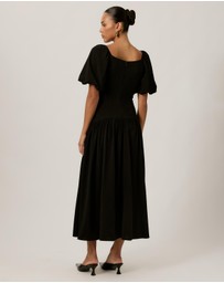 Tussah - Ella Puff Sleeve Midi Dress