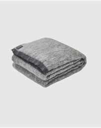 St Albans - Alpaca Throw Blanket Granite
