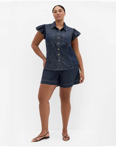 City Chic - Kelsie Denim Shirt