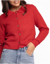 Petal & Pup - Naya Collar Cardigan - Red