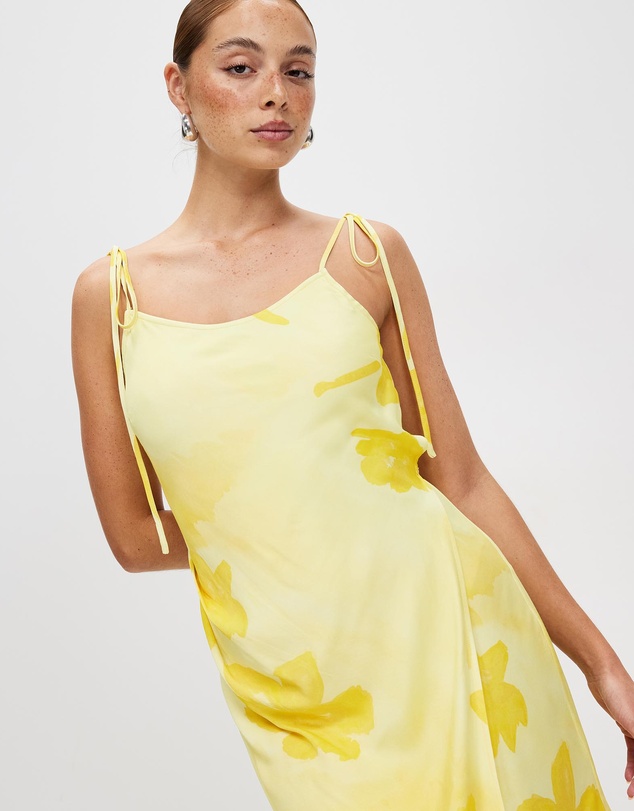 Third Form - Wild Flower Wrap Mini Slip Dress