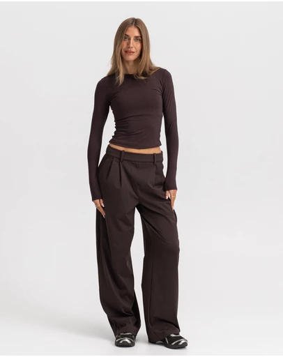 HyperLuxe The Label - Relaxed Tailored Pant