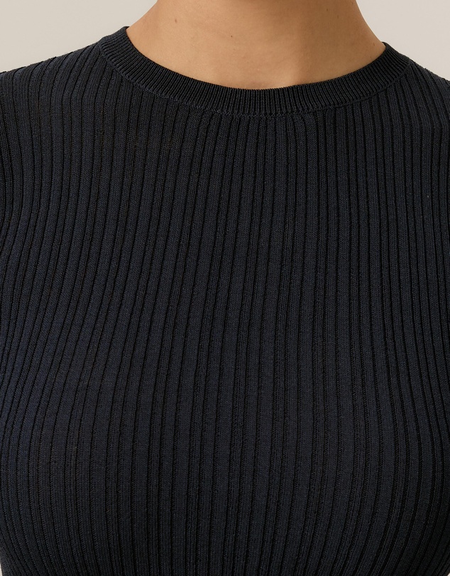 Tussah - Ribbed Crew Neck Long Sleeve Top