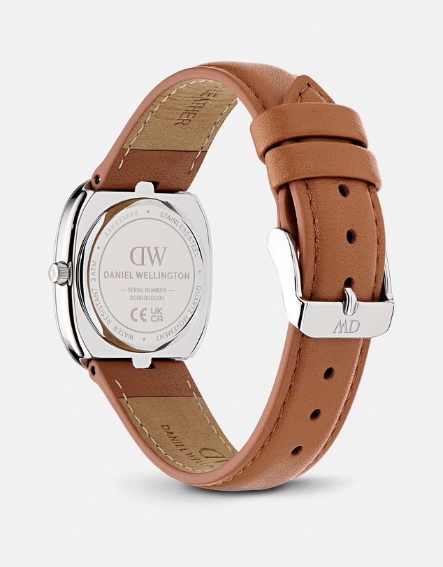Daniel Wellington - Cort 30x38mm Leather White Blue