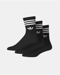 adidas Originals - 3-Pack Three Stripes Crew Socks