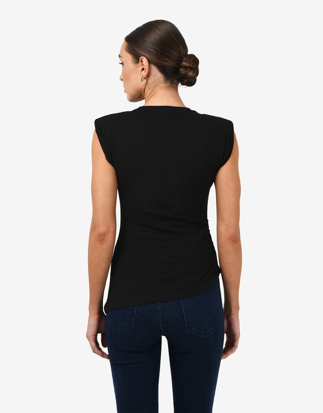 Forcast - Sarah Padded Ruched Jersey Top