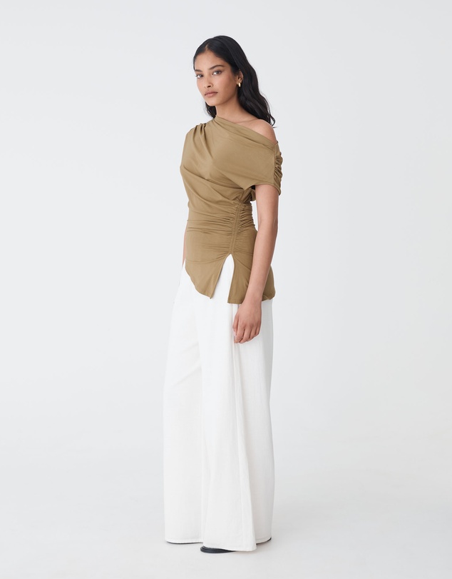 Forcast - Keeley Bamboo Split Hem Top