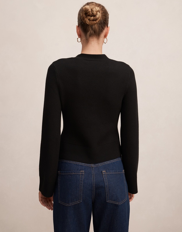 Forever New - Yasmin Eyelet Detail Knitted Cardigan