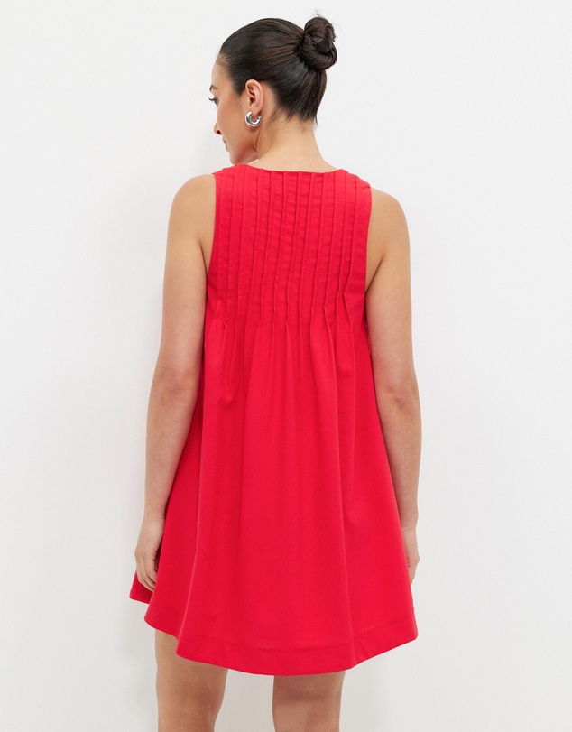 Calli - Shannon Cotton Linen Blend Mini Dress