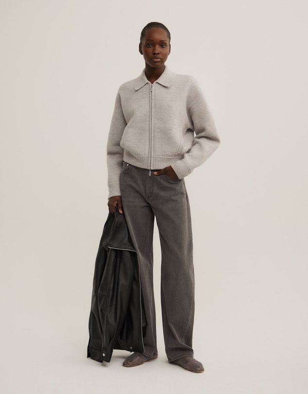 Witchery - Wool Knit Bomber Jacket