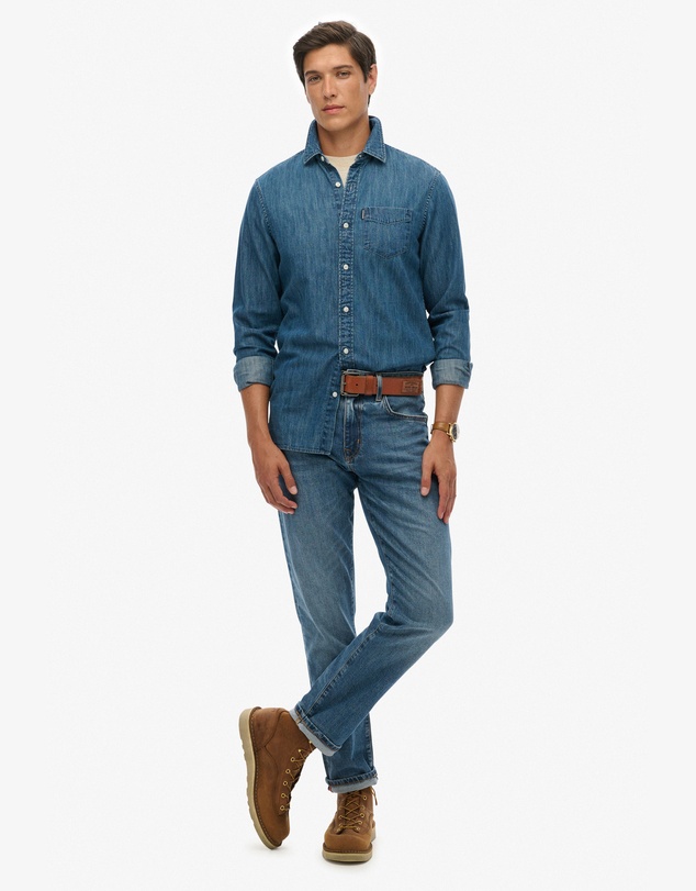 Superdry - Essentials Long Sleeve Denim Shirt
