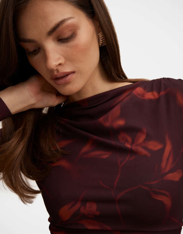 Forever New - Monte Mesh Long Sleeves Top
