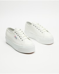 Superga - 2790 Tumbled Leather Sneakers