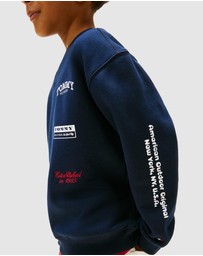 Tommy Hilfiger - Printed Crewneck Sweatshirt - Teens