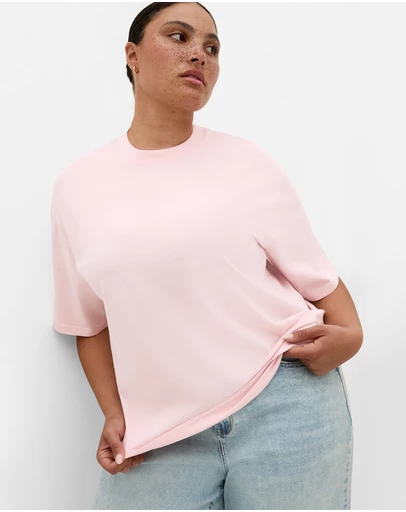 City Chic - Relaxed Crew Neck Tee