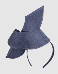 Max Alexander - Modern Navy Twisted Racing Fascinator