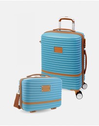 Pierre Cardin - Pierre Cardin Classique Cabin White Hard Shell with Mini Beauty Case Set