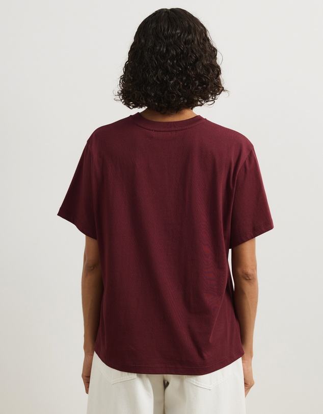 Atmos&Here - High V-Neck Organic Cotton Short Sleeve T-Shirt