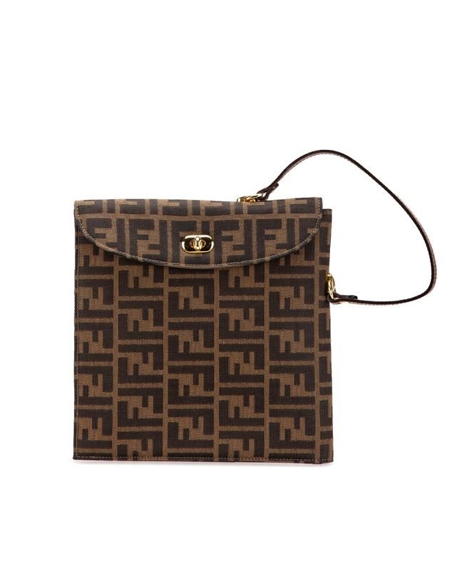 Pre-Loved by Azura Reborn - Pre-Loved fendi FF Logo Canvas Shoulder Bag