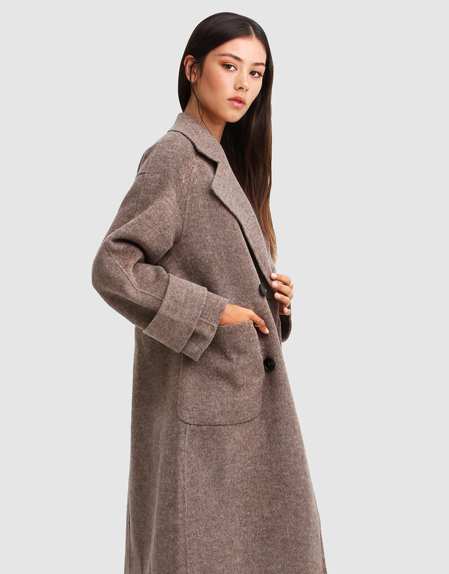 Belle & Bloom - Rumour Has It Oversized Wool Blend Coat