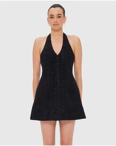 LEO LIN - Jessie Halterneck Mini Dress