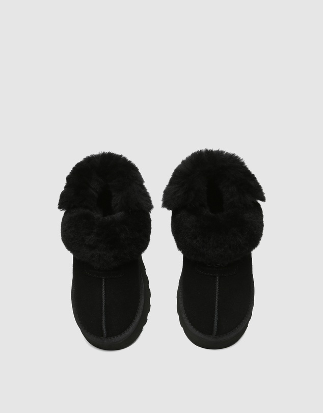 EVERAU - Australian Shepherd Ugg Muna Platform Cow Suede Upper House Shoes