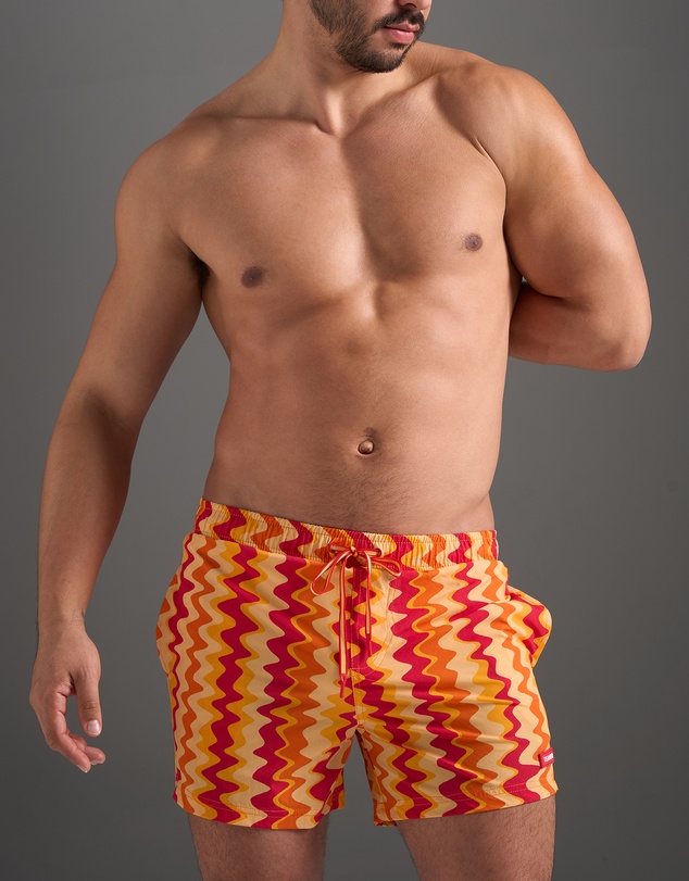 TEAMM8 - TEAMM8 Resort Swim Short - Red Mirage