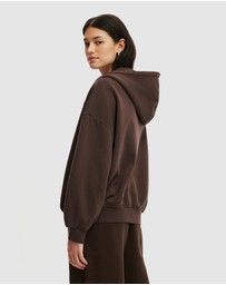 Cotton On Body Active - Fleece Oversized Zip Through Hoodie